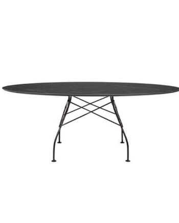Kartell Glossy Spisebord 192x118 Cm  Black Sort Stel  : Erling Christensen Møbler