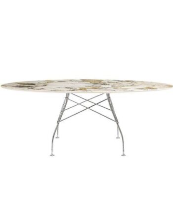 Kartell Glossy Spisebord 192x118 Cm  Symphonie- Krom Stel  : Erling Christensen Møbler