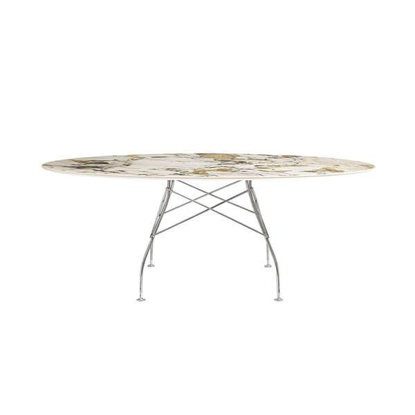 Kartell Glossy Spisebord 192x118 Cm  Symphonie- Krom Stel  : Erling Christensen Møbler