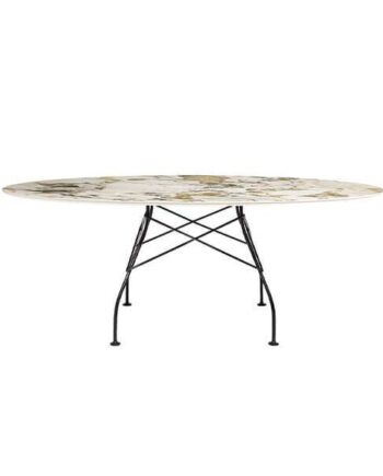 Kartell Glossy Spisebord 192x118 Cm  Symphonie- Sort Stel  : Erling Christensen Møbler