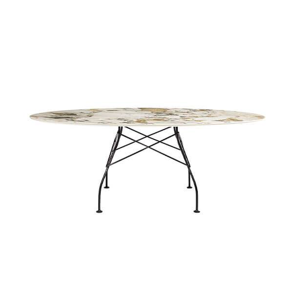Kartell Glossy Spisebord 192x118 Cm  Symphonie- Sort Stel  : Erling Christensen Møbler