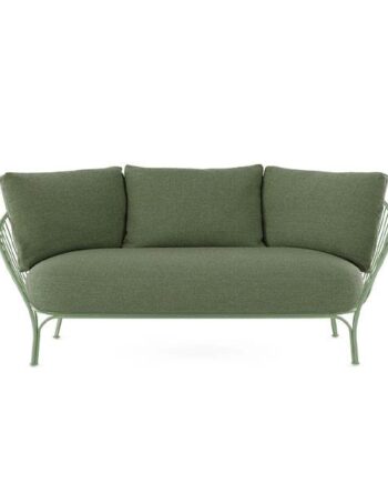Kartell Hiray Sofa Med Hynder Grønt Stel Med Grønne Hynder  : Erling Christensen Møbler