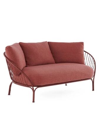 Kartell Hiray Sofa Med Hynder Stel Og Hynder   Bordeaux  : Erling Christensen Møbler