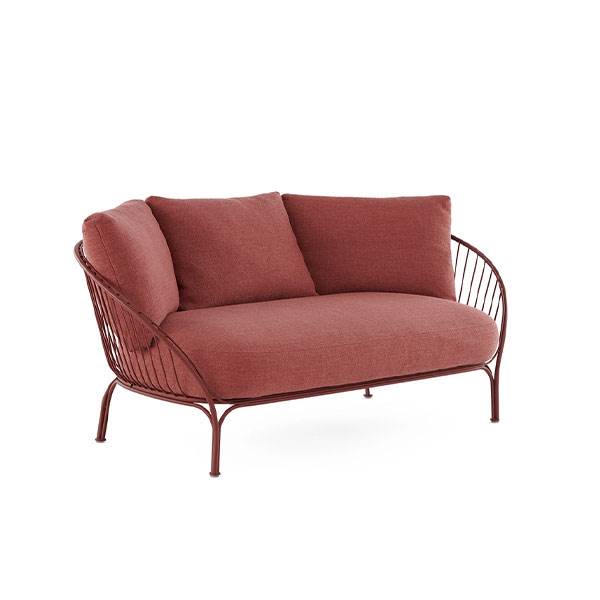 Kartell Hiray Sofa Med Hynder Stel Og Hynder   Bordeaux  : Erling Christensen Møbler