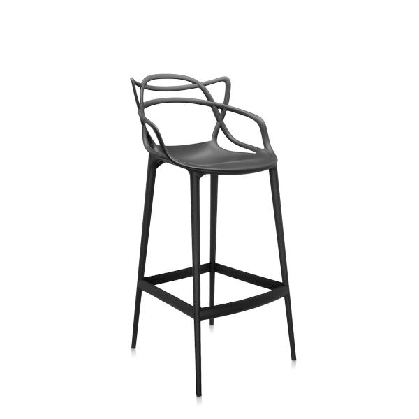 Kartell Masters Stool Barstol Black 75cm   : Erling Christensen Møbler