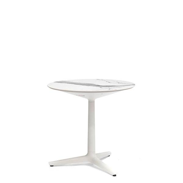 Kartell Multiplo Rundt Havebord Lys Marmor