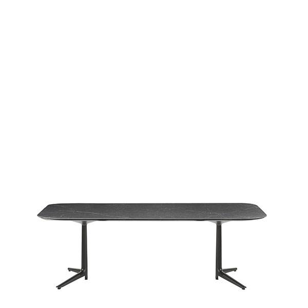 Kartell Multiplo   Spisebord Sort Marmor