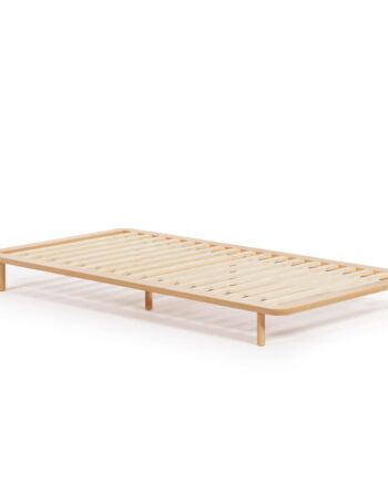 Kave Home Anielle Sengeramme Natur Asketræ  90x200