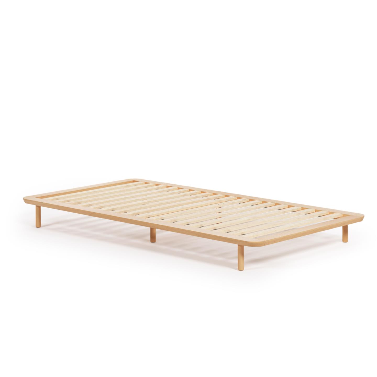 Kave Home Anielle Sengeramme Natur Asketræ 90x200