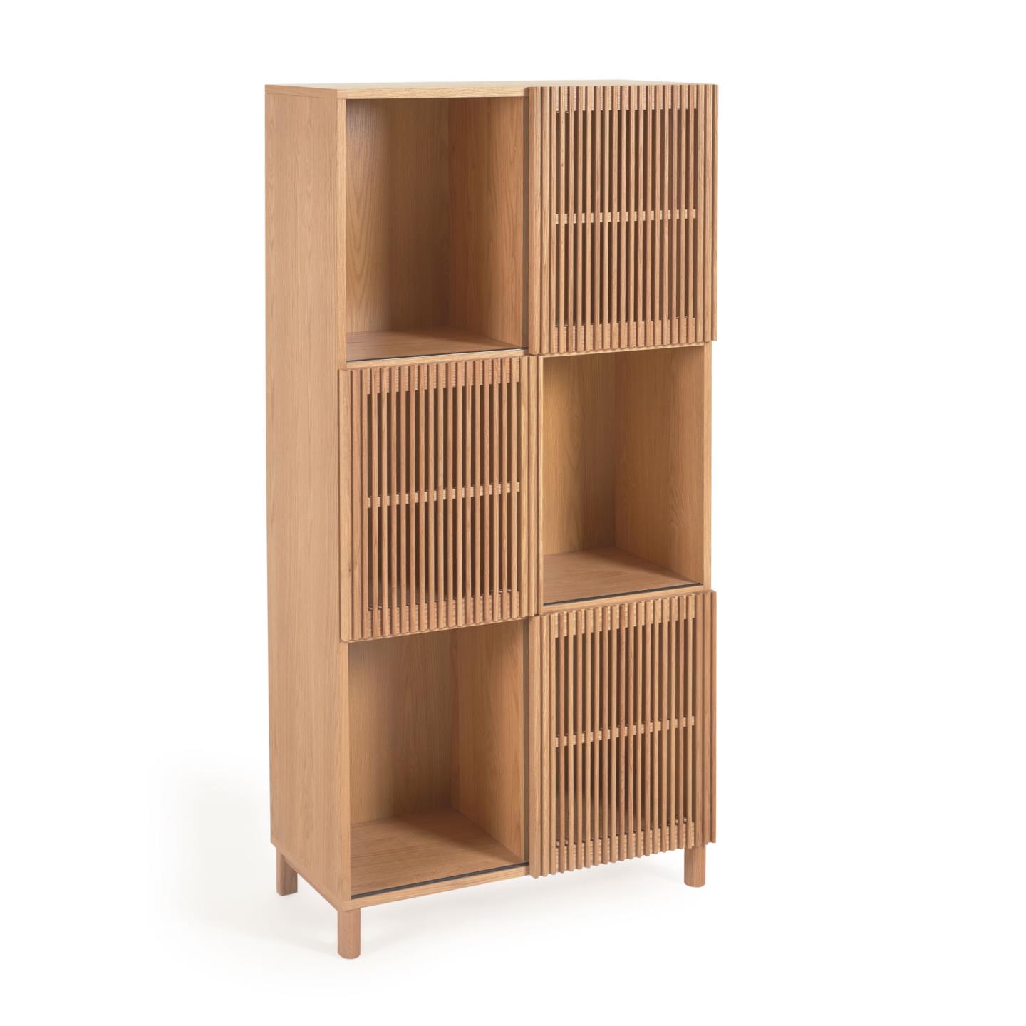 Kave Home Beyla Reol Låger- Natur Egefinér Og Egetræ :170cm X42 5cm 84 5cm