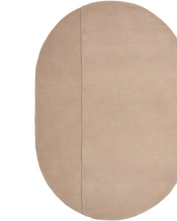 Kave Home Cosima Ovalt Gulvtæppe 160x230 Cm Beige