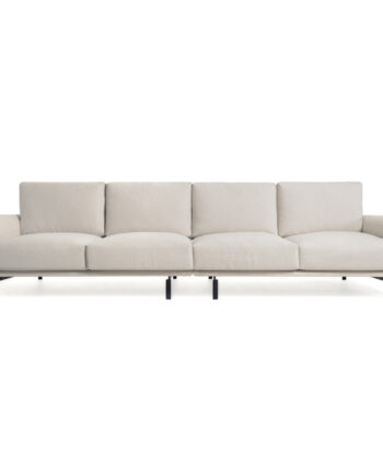 Kave Home Galene   Pers  Sofa Beige Genbrugsfibre Og Jern