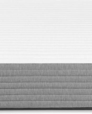Kave Home Juno Pocketmadras 140x190 Cm Hvid Grå Med Air Gelâ  Adaptive Foam  Pocketfjedre   Memoryskum