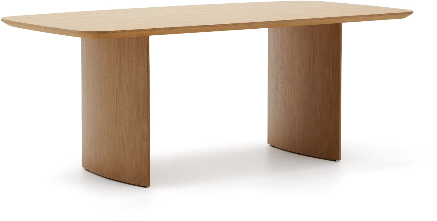 Kave Home Litto Spisebord Egetræsfiner Mdf 200x100 Cm Natur