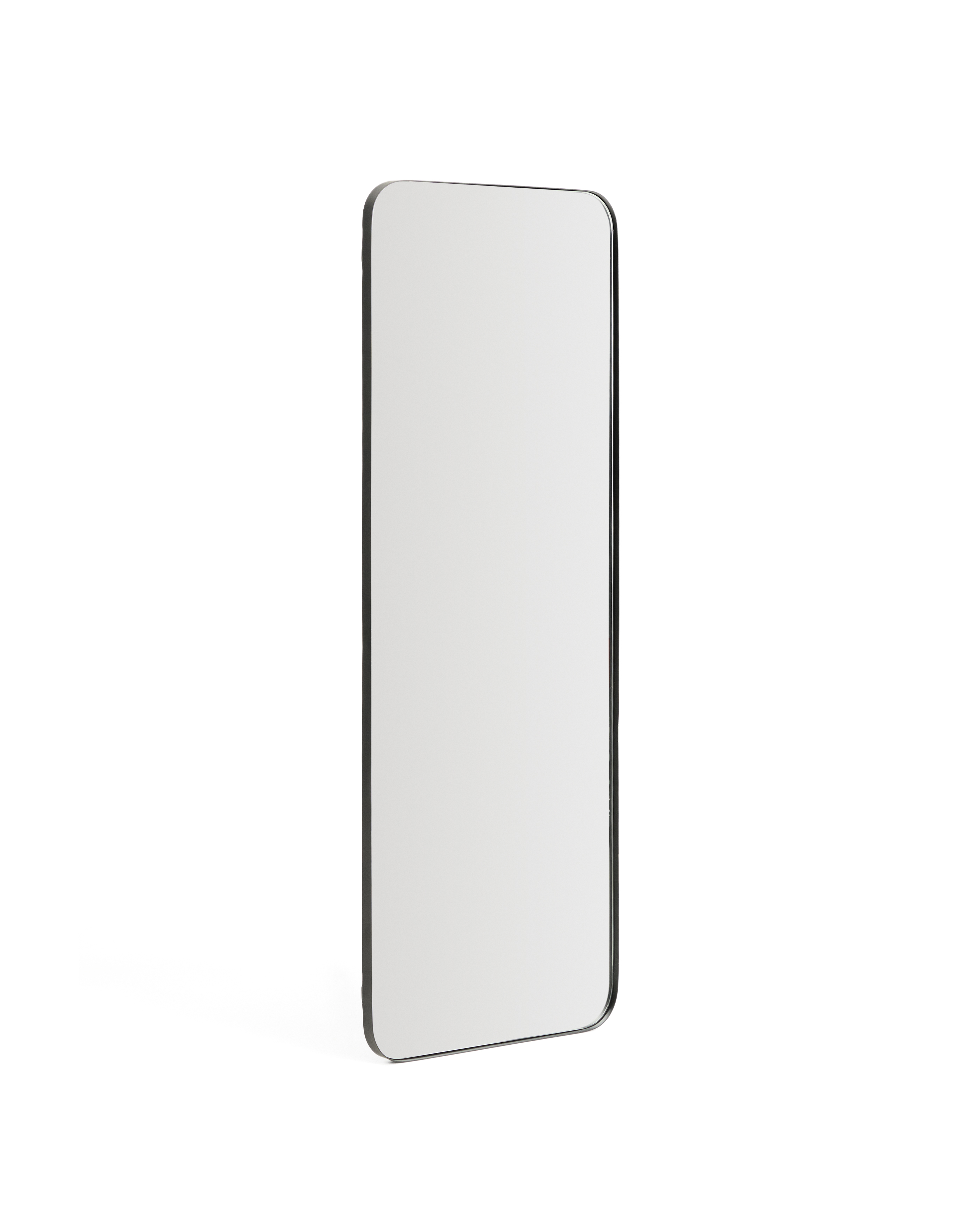 Kave Home Marco Vægspejl  Rektangulær Spejlglas Og Sort Metal  30x100