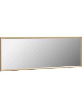 Kave Home Nerina Spejl  Til Væg Gulv     Ramme Natur Valnød Mdf Og Spejlglas  52x152