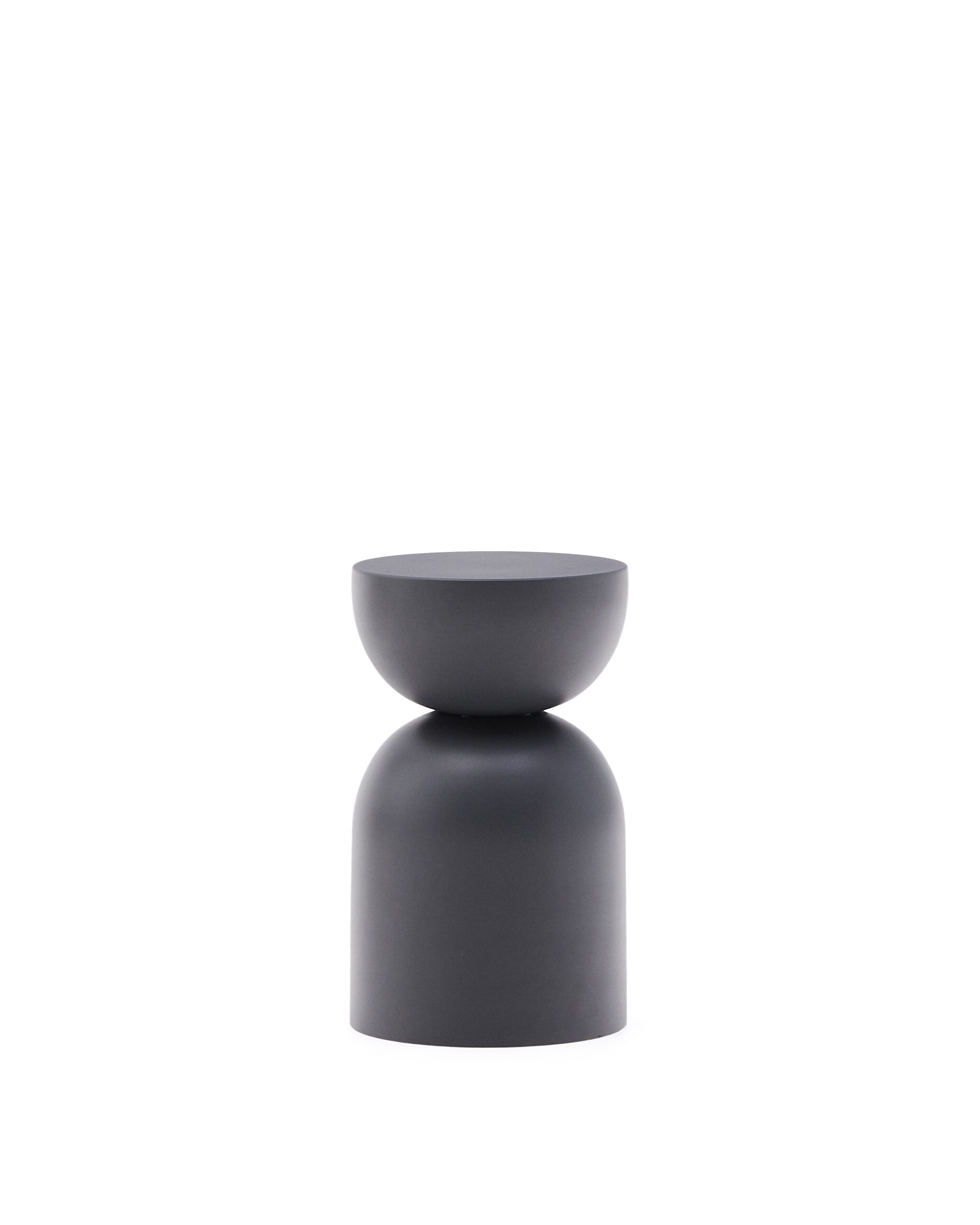 Kave Home Rachell Sidebord Rund Grå Metal ø30