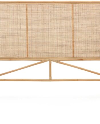 Kave Home Sengegavl Quiterie 100  Rattan Natur 120x168x4 Cm Bæredygtig Kave Cares