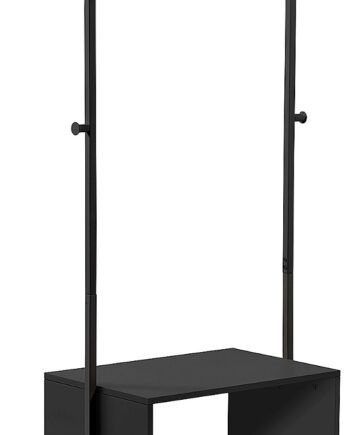 Knagerække   Hattehylde Celise   Kave Home Nordisk Stumtjener   Sort H180x42x74 Cm