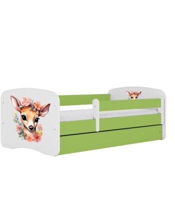 Kocot Kids Seng Babydreams Grøn Bambi Med Skuffe Med Madras 180 80