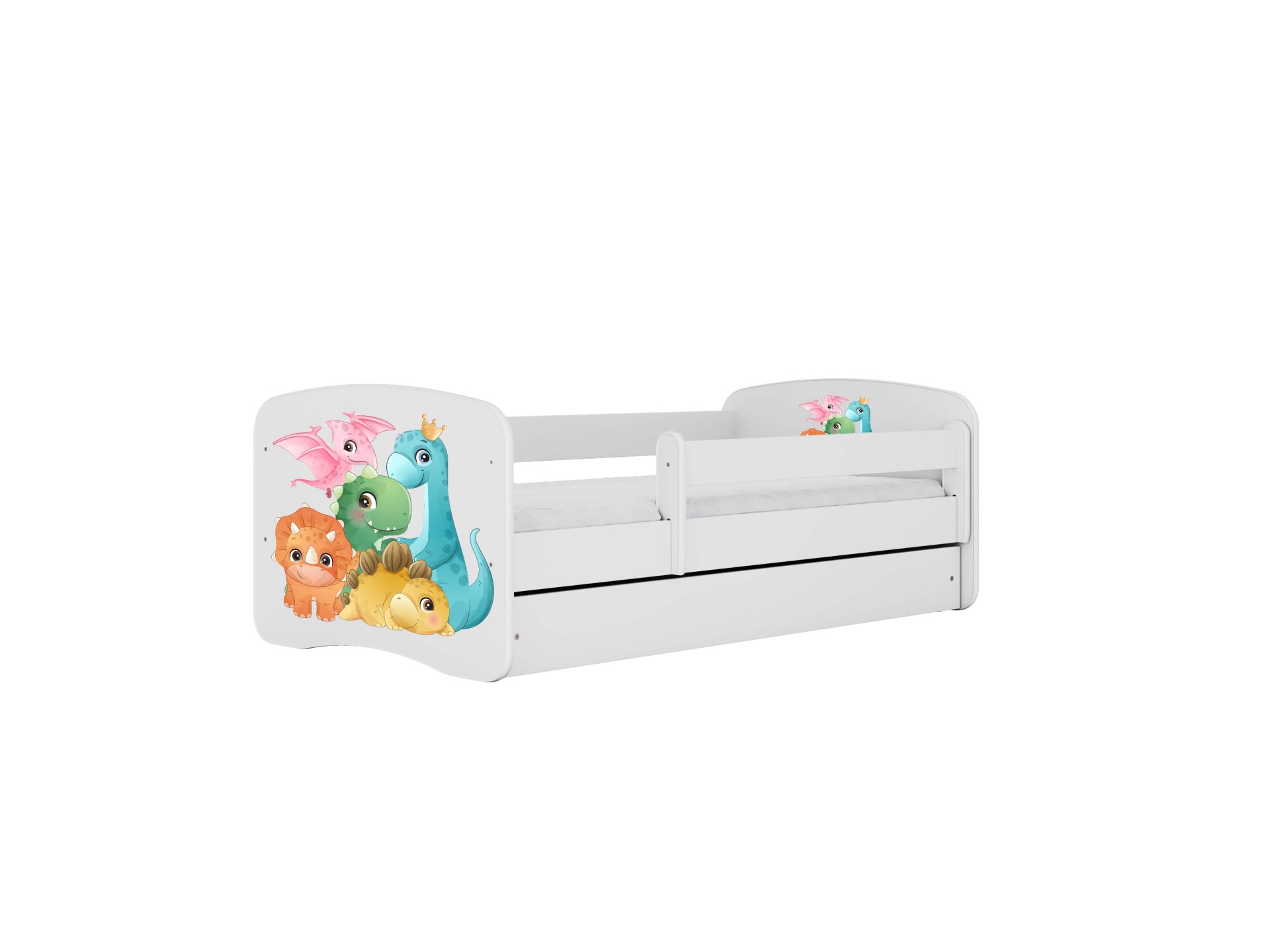 Kocot Kids Seng Babydreams Hvid Tiny Dinos Med Skuffe Med Madras 140 70