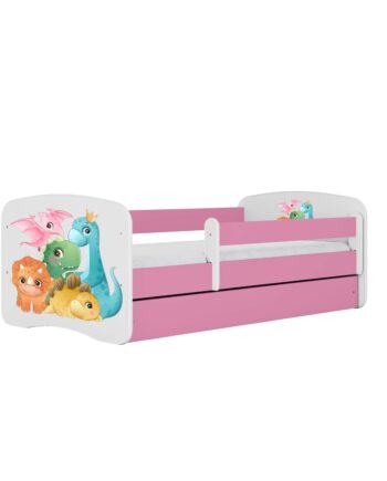Kocot Kids Seng Babydreams Pink Tiny Dinos Uden Skuffe Med Madras 140 70