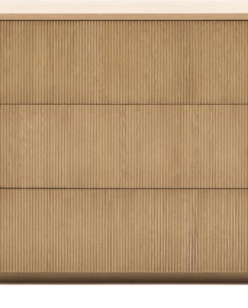 Kommode Kave Home Helvine   Skuffer Fsc Mdf   Egefinér Natur H79xb90xd50cm