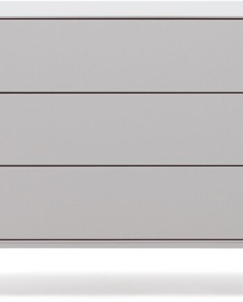 Kommode Kave Home Vedrana Hvid Mdf Med   Skuffer Og Justerbare Stålben H75ã B40ã L110 Cm