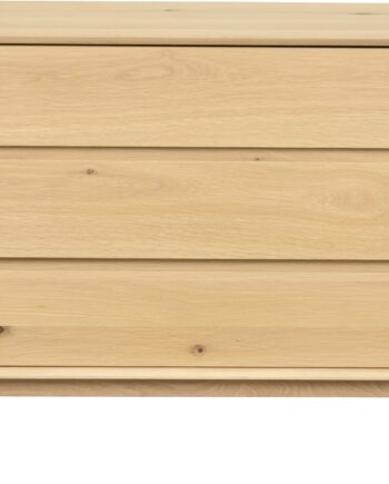 Kommode Rowico Mackay Massiv Olieret Egetræ     Skuffer Med Push-open Soft-close  Fsc 100     75ã 110ã 45 Cm