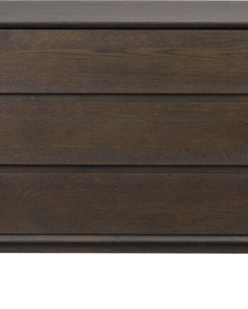 Kommode Rowico Mackay   Oliebehandlet Massivt Egetræ  Brun  Fscâ -certificeret    Skuffer  75ã 110ã 45 Cm