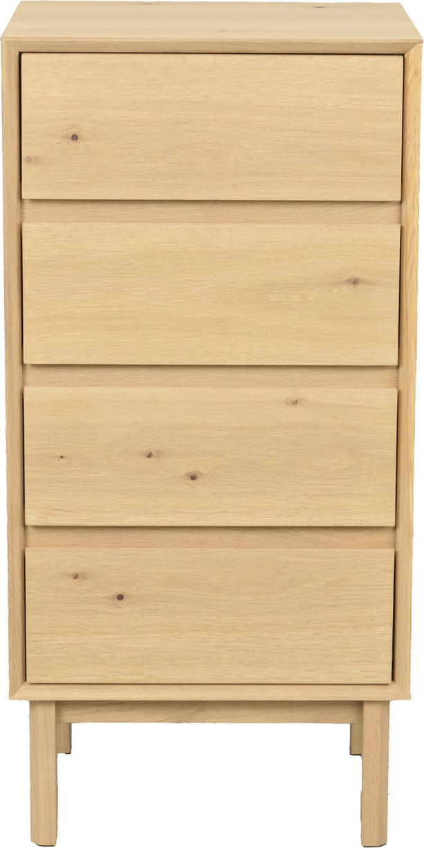 Kommode Rowico Mackay Olieret Fsc-certificeret Egetræ   Skuffer Push Open Soft Close H92ã B45ã D38 Cm