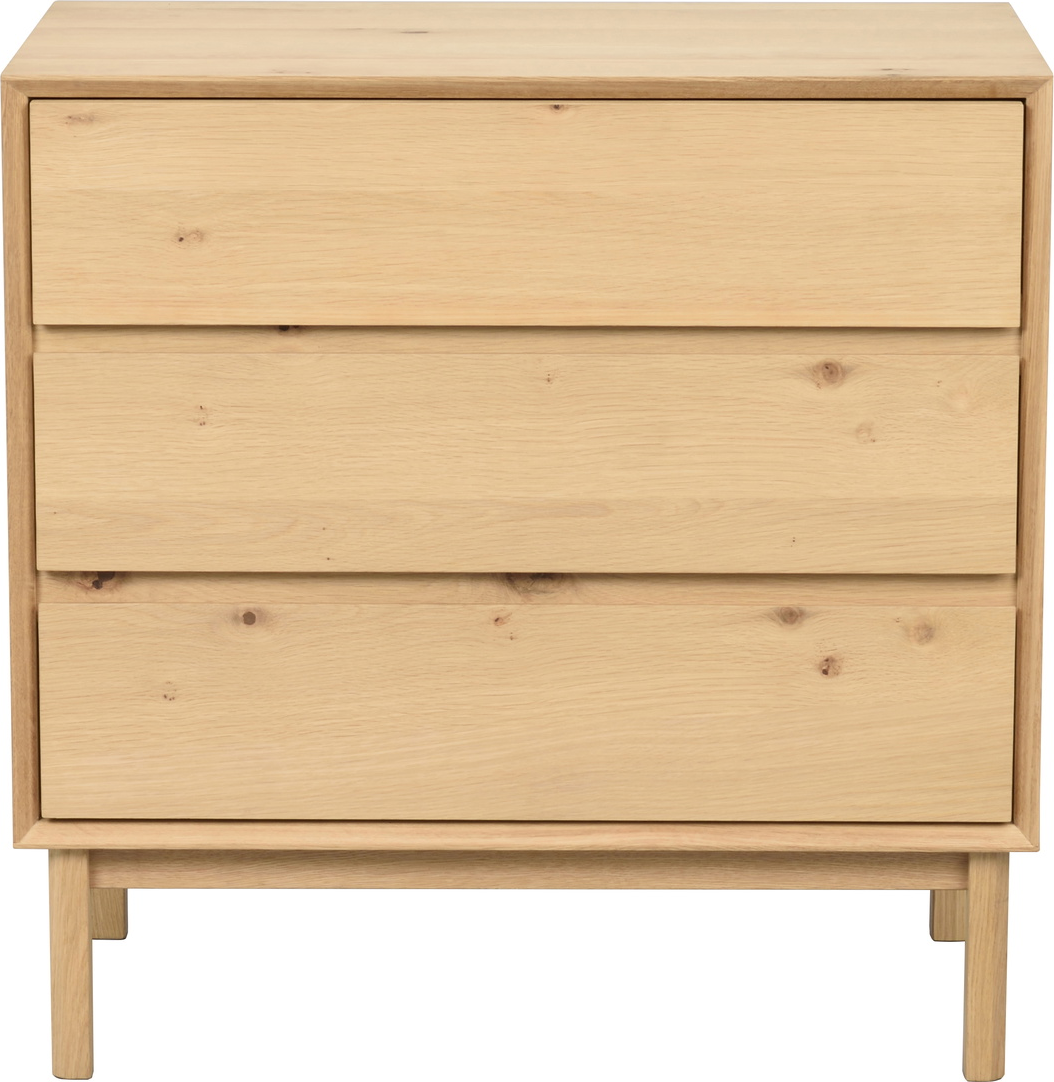 Kommode Rowico Mackay   Skuffer Olieret Egetræ Fsc 75   75   45 Cm
