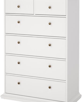 Kommode   Skuffer Vesterholm Nora  Hvid Fsc-certificeret Spånplade  H139 8xb96 2xd48   Cm