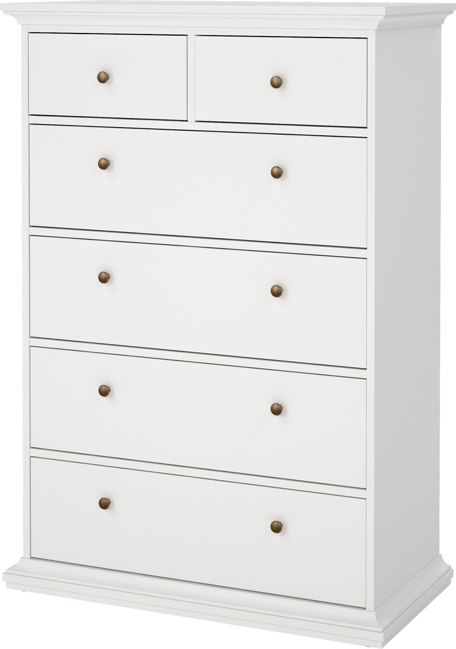 Kommode Skuffer Vesterholm Nora Hvid Fsc-certificeret Spånplade H139 8xb96 2xd48 Cm