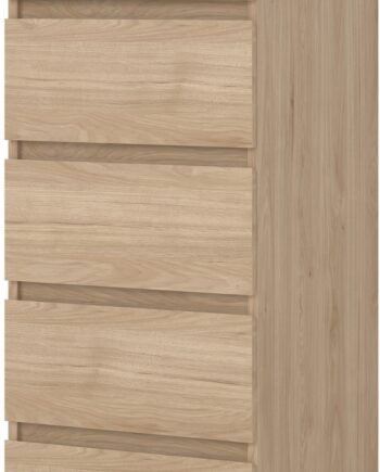 Kommode Vesterholm Naia  Grebsfri   Skuffer  Jackson Hickory  H111   B40   D50 Cm  Spånplade  Dansk Design