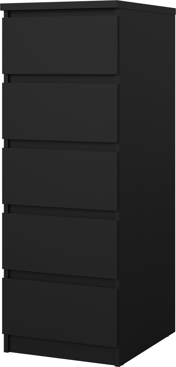 Kommode Vesterholm Naia Matsort Høj Skuffer Grebsløs H111xb40xd50 Cm Fsc Vægmonterbar