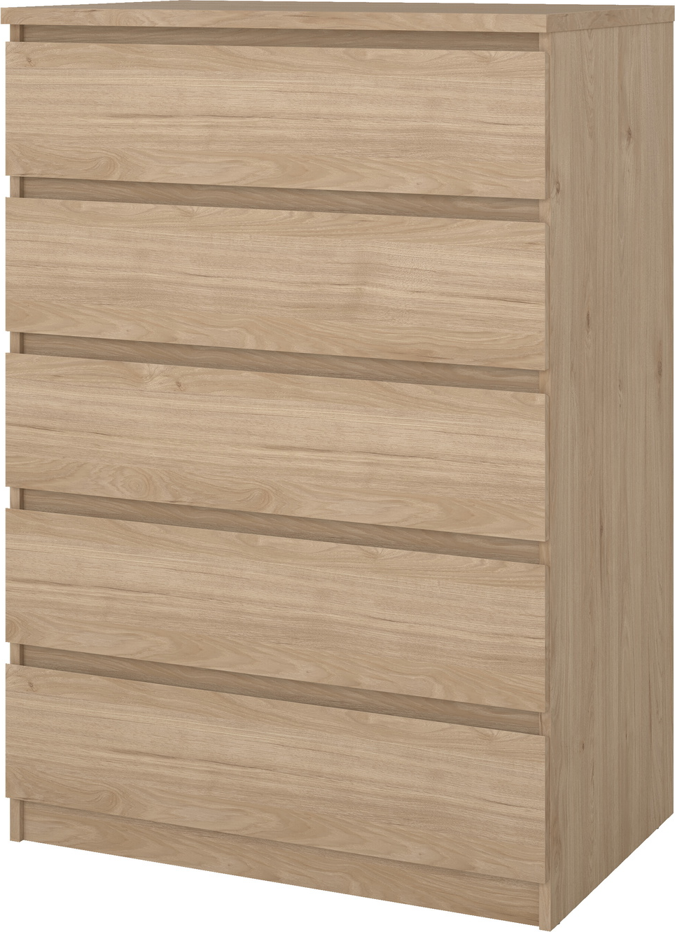 Kommode Vesterholm Naia Skuffer Grebsfri Vægmonteret Jackson Hickory H111xb77xd50 Cm