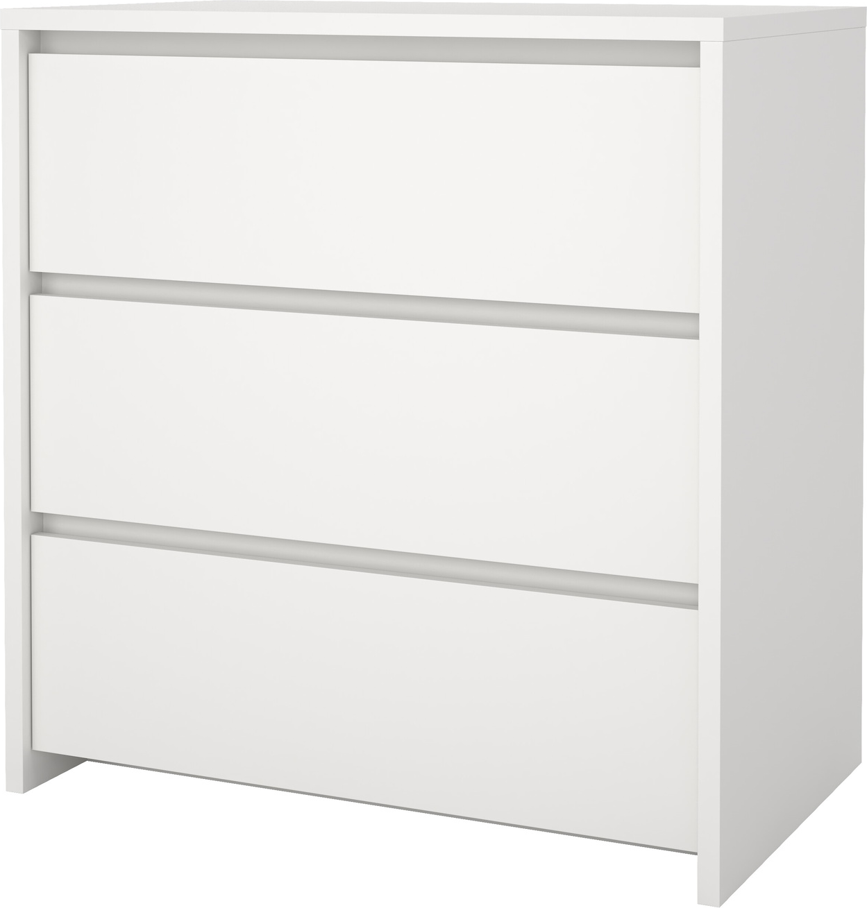 Kommode Vesterholm Next Hvid Folie Skuffer Grebsløse Fsc H84ã B80ã D48 Cm