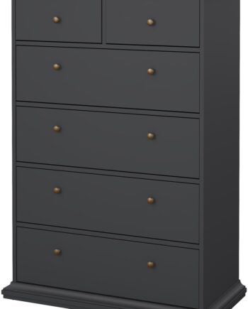 Kommode Vesterholm Nora    Skuffer  Mat Grå  Fsc-certificeret Dansk Kvalitet  H140x96x49 Cm