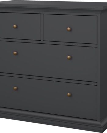 Kommode Vesterholm Nora    Skuffer  Mat Grå  Fsc-certificeret  H87ã B96ã D49 Cm