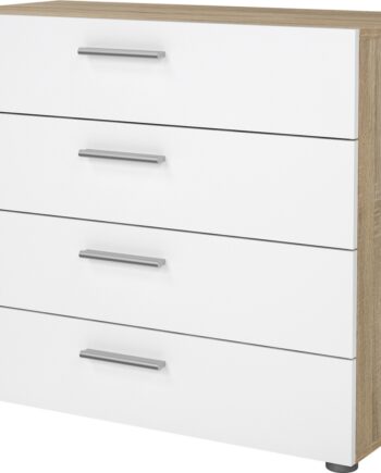Kommode Vesterholm Pepe    Skuffer  Natur Hvid Højglans  H68ã B80ã D40 Cm  Fsc