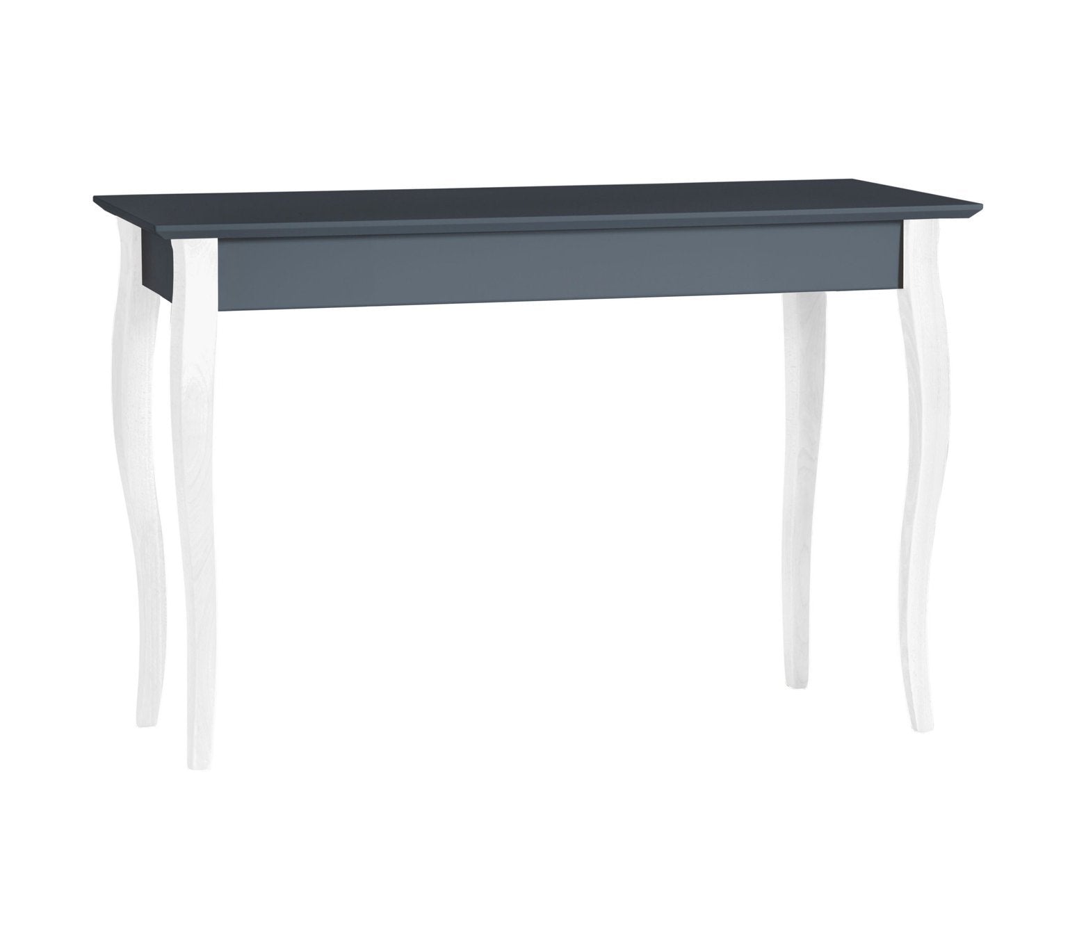 Konsol Lillo 105x35cm Hvide Ben   Grafit
