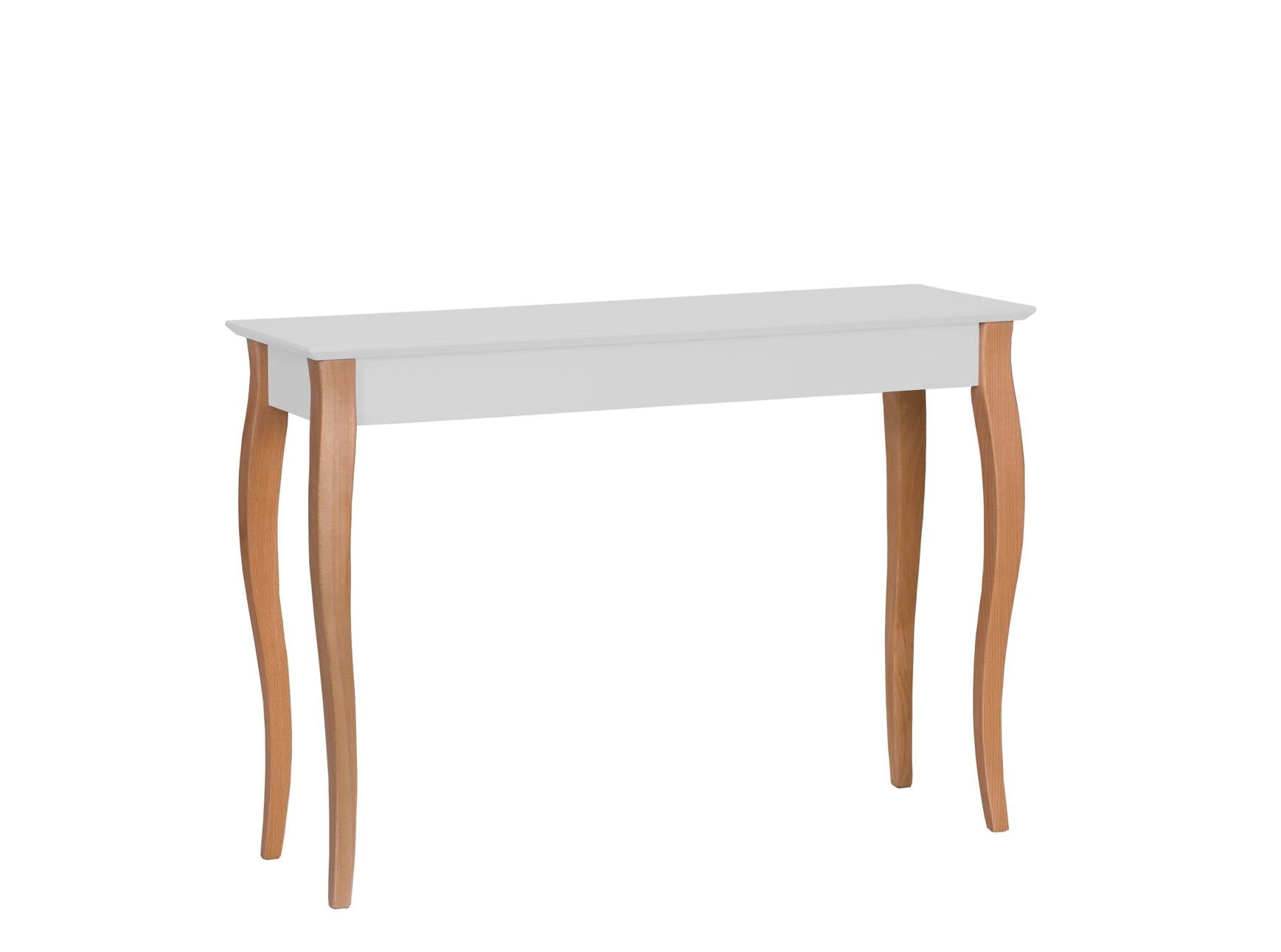 Konsol Lillo 105x35cm Hvide Ben   Lysegrå