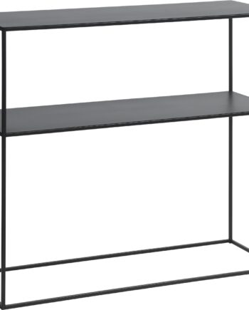 Konsolbord Hallebord Nordique Design Pebble Sort Metal 80ã 35ã 90 Cm