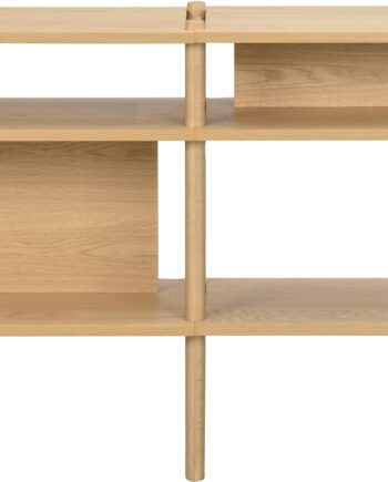 Konsolbord Rowico Holton Lakeret Eg    Hylder  140   36   81 Cm