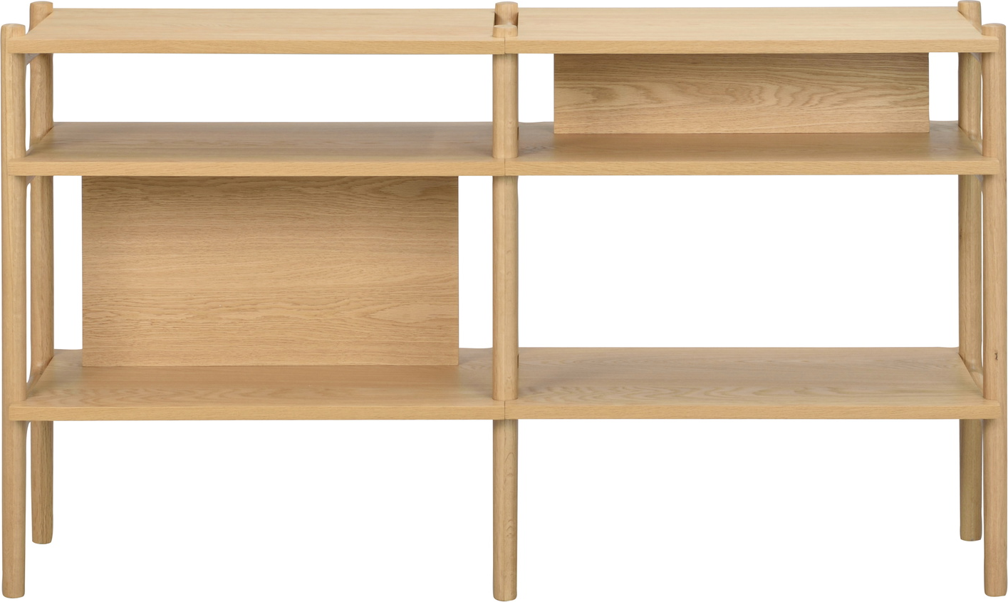 Konsolbord Rowico Holton Lakeret Eg    Hylder  140   36   81 Cm