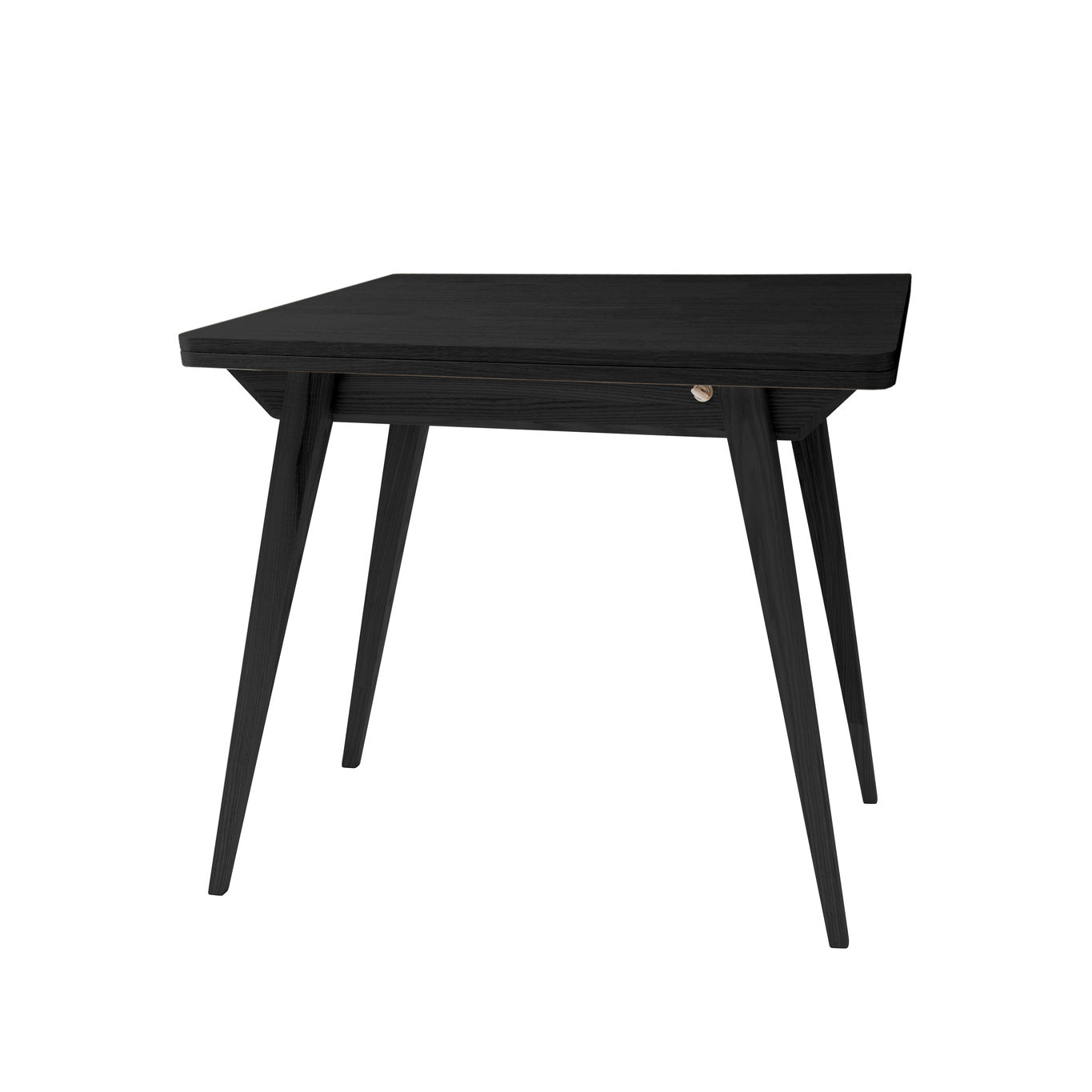 Konvolut Udtrækbart Spisebord 90x65cm Sortbejdset Plade