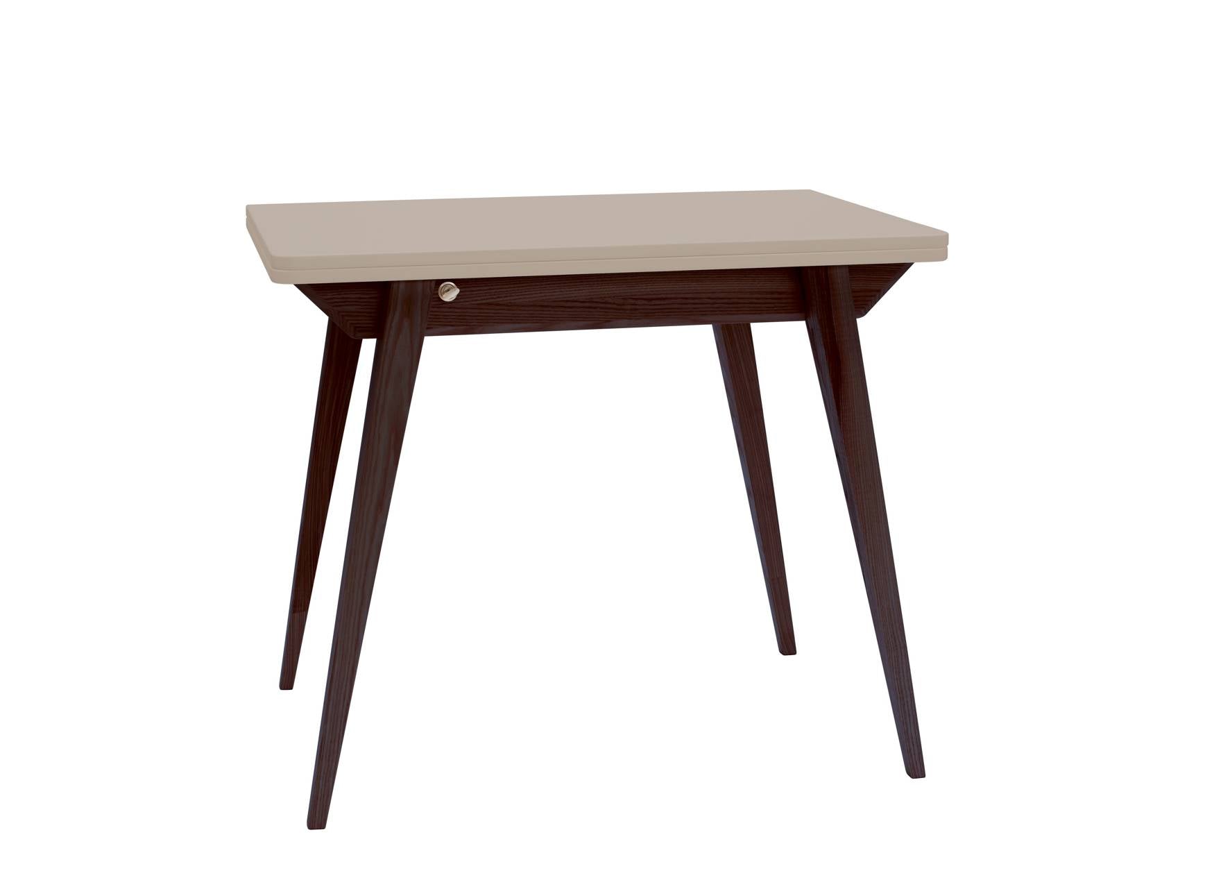 Konvolut Udtrækkeligt Spisebord 90x65cm Brun Beige Valnød