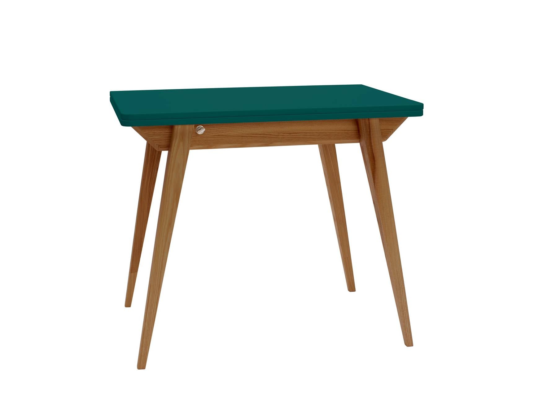 Konvolut Udtrækkeligt Spisebord 90x65cm Havgrøn Eg