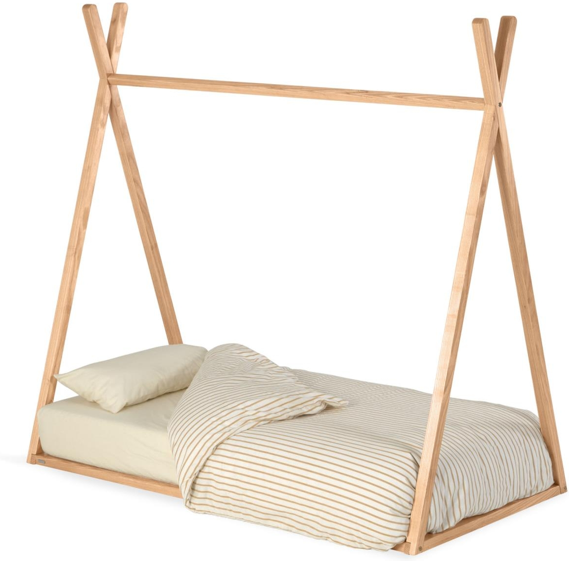 Legetipi Kave Home Maralis Naturfarvet Massivt Bøgetræ H144ã B78ã L151 Cm Nordisk Børnehule